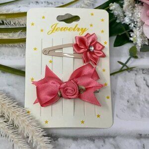 Hair Clips for Girls Satin - Hair Accessories For Kids Toddler Teens